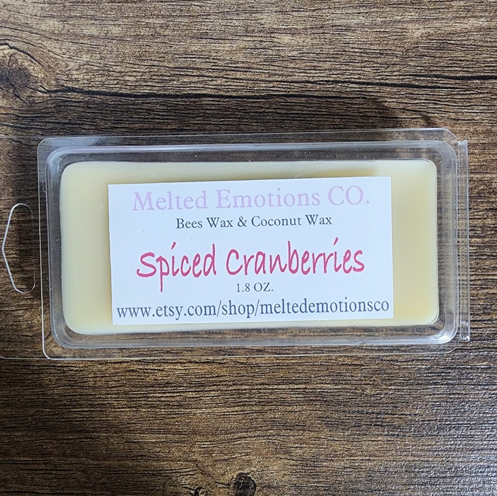 Spiced cranberry christmas wax melt stocking stuffer